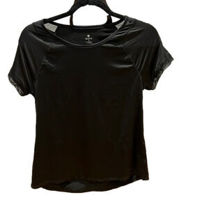 APANA Black Short Sleeve Athletic Shirt
